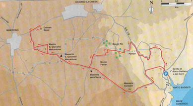 Mappa Grotta dei Cervi