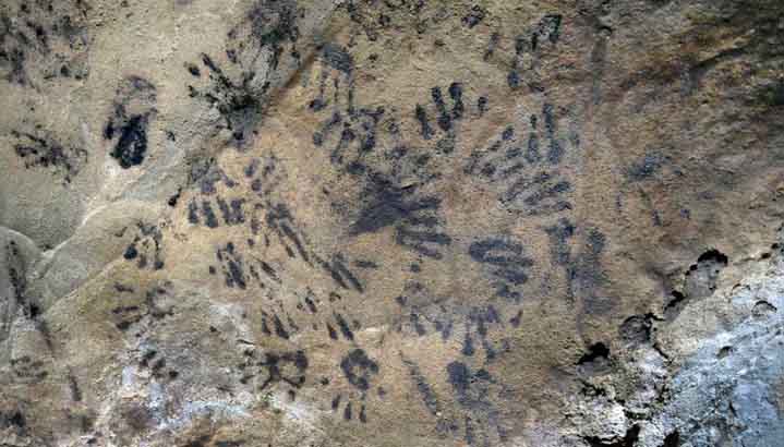 Pittogrammi nella grotta dei cervi di Porto Badisco